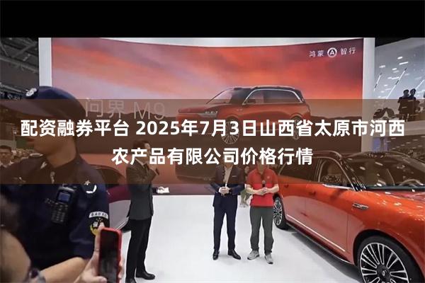 配资融券平台 2025年7月3日山西省太原市河西农产品有限公司价格行情