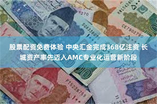 股票配资免费体验 中央汇金完成368亿注资 长城资产率先迈入AMC专业化运营新阶段