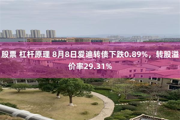 股票 杠杆原理 8月8日爱迪转债下跌0.89%，转股溢价率29.31%